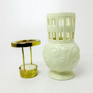 Lenox Candle Holder, Spiral Votive with Suspended Tealight