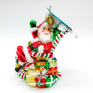 Seated Santa, Christopher Radko Ornament
