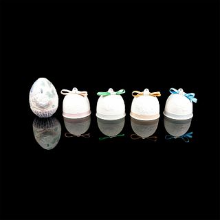 5pc Lladro Porcelain Decorative Eggs/Ornaments