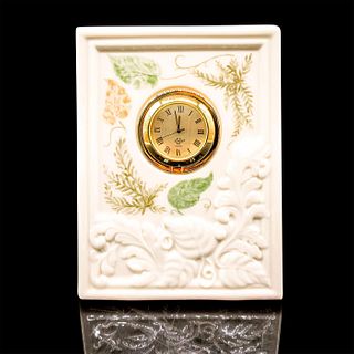 Lenox Porcelain Illusive Leaves Clock
