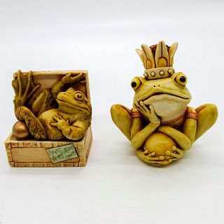 2pc Harmony Kingdom Trinket Boxes, Amphibians