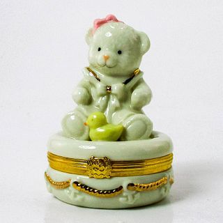 Lenox Treasures Trinket Box, Sailor Girl Teddy Bear Box