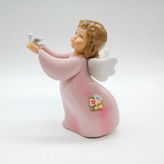 Cosmos Gifts Figurine, Angel in Pink Dress
