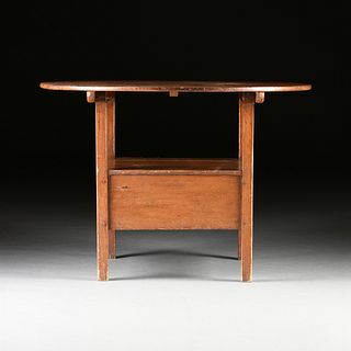 AN AMERICAN PINE METAMORPHIC TABLE CHAIR, 18TH CENTURY,