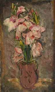 WILLIAM GAW (American 1891-1973) A PAINTING, "Vase of Flowers," MID 20TH CENTURY, 