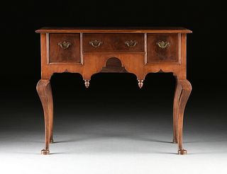 A QUEEN ANNE CHERRY LOWBOY, NEW ENGLAND, 18TH CENTURY AND LATER,