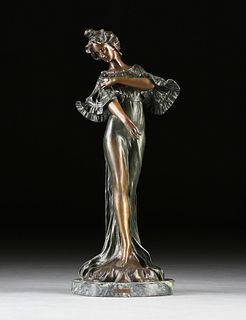 attributed to FRANCESCO FLORA (Italian b.1857) A SCULPTURE, “Standing Beauty,” 20TH CENTURY,