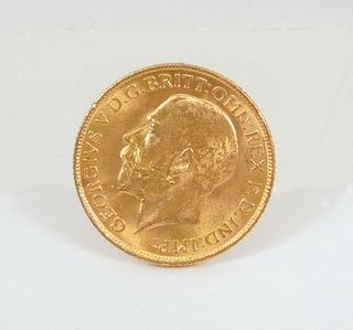 1911 British Gold Sovereign, King George.