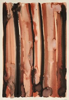 RICHARD DI SAN MARZANO (British/American b. 1952) A PAINTING, "Watercolor Lines," LATE 20TH/21ST CENTURY,
