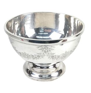 Meriden Brittania Co Sterling Punch Bowl