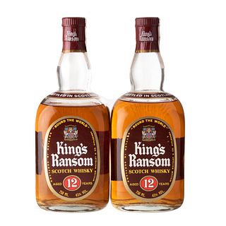 King's Ransom. 12 años. Blended. Scotch Whisky. Piezas: 2. En presentación de 750 ml.