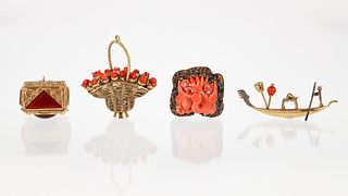 Assorted Chinese Coral Jewelry