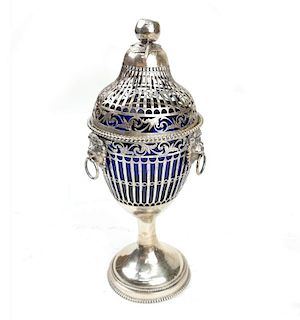 Continental Silver Covered Potpourri Urn