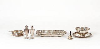 6pc Assorted Sterling Trays and Hollowware 26ozt