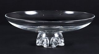 Four Footed Steuben Glass Bowl