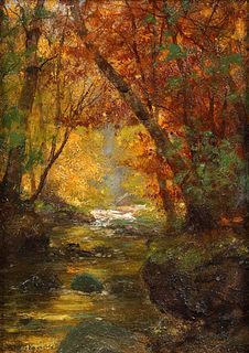 Martin Leisser Allegheny Autumn Oil Painting