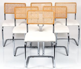 6 Marcel Breuer Style Cesca Chairs
