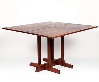 Guido Lesser Curly Cherry Wood Dining Table