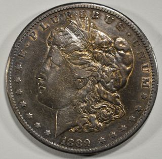 1889-CC MORGAN DOLLAR  XF/AU