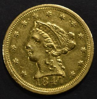 1847-C GOLD $2.5 LIBERTY  CH BU