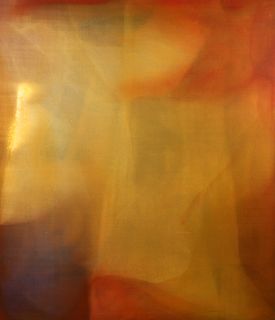 Willem De Looper 1970 poured painting Sun Dance