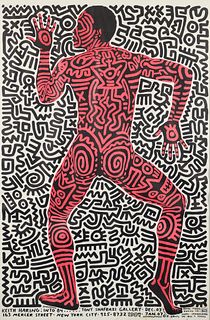Keith Haring Into 84 Lithograph Exhibition Poster
