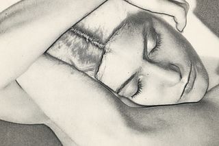 Man Ray photogravure Sleeping Woman solarization