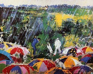 LeRoy Neiman signed print Arnold at Augusta