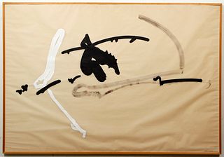 Philip Renteria Untitled Abstraction 1977 acrylic m/m