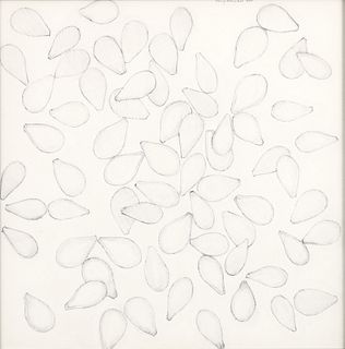 Harry Schwalb 1994 pencil drawing Pumpkin Seeds