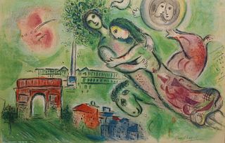Marc Chagall Lithograph Romeo & Juliet