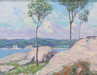 Morris Hall Pancoast Oil on Canvas Landscape