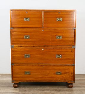 English Camphor Wood Campaign Chest