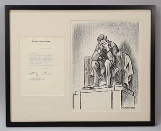 Bill Mauldin Weeping Lincoln & Signed RFK Letter