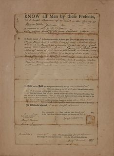 1813 Land Sale Document Barnstable, Massachusetts
