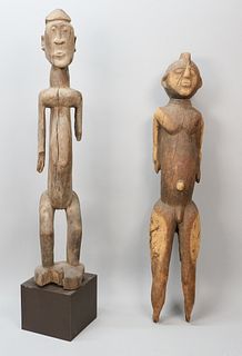 Two African Wooden Standing Figures