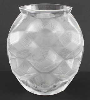 Lalique "Tortue" Crystal Vase