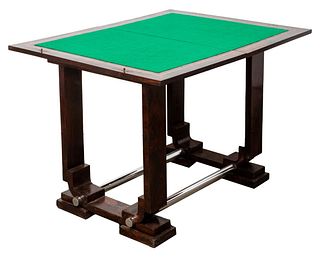 French Art Deco Folding Top Games table