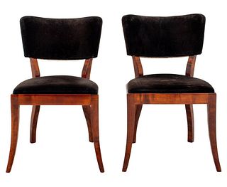 American Art Moderne Side Chairs, 1940s