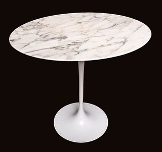 Eero Saarinen Knoll Tulip Side Table w Marble Top