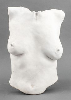 Louis Mendez Nude Female Torso Sculpture