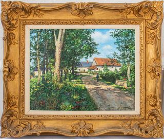 Lichtenberg "Farm House, la Roche" Oil on Canvas