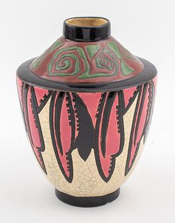 Marcel Renson French Art Deco Ceramic Vase