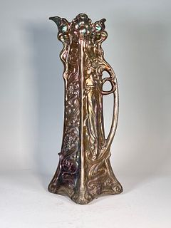 Large Weller Sicard Art Nouveau Ewer
