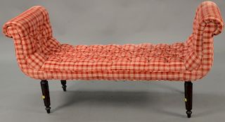 Upholstered window bench. wd. 58"