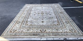 Persian style floral design rug