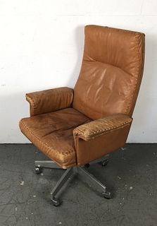 Mid Century Modern Leather Office Chair