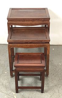 Asian Rosewood Nesting Tables