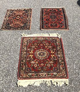 A Group of 3 Persian Style Scatter Rugs