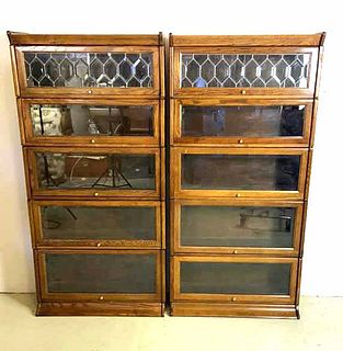 A Pair of Barrister Bookcases